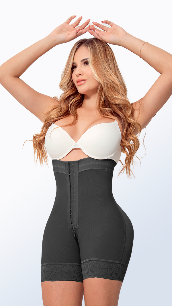 Faja Ultra Invisible Moldeadora Strapless con Broches Media Pierna 70012