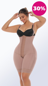 Faja larga media compresion vista frontal moldeadora Licsy Fit
