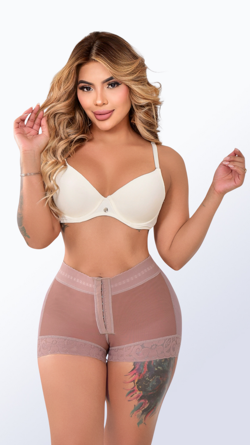 Panty Faja Levantacola Cachetero con Broches - REF NALEST26