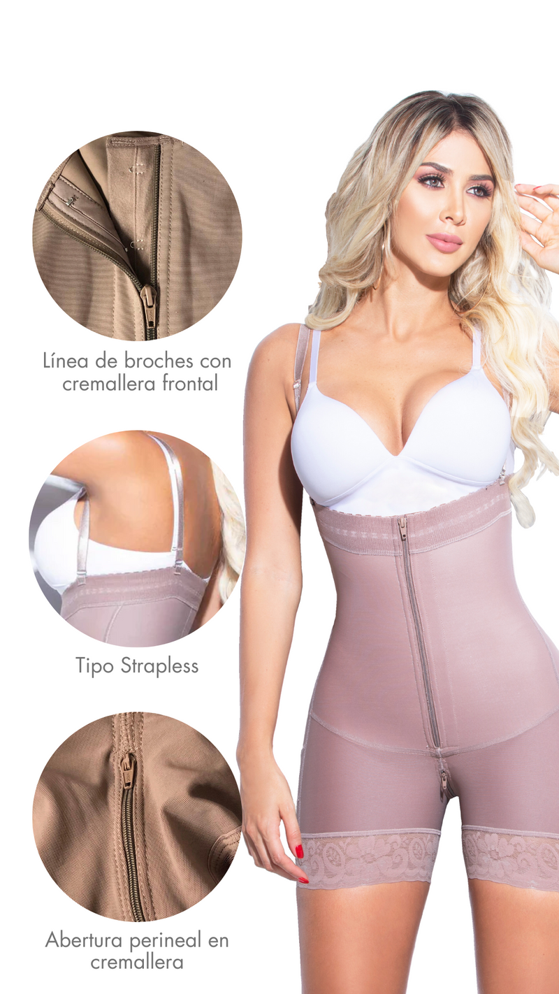 Faja Moldeadora Deluxe en Strapless con Cremallera  7064ZC