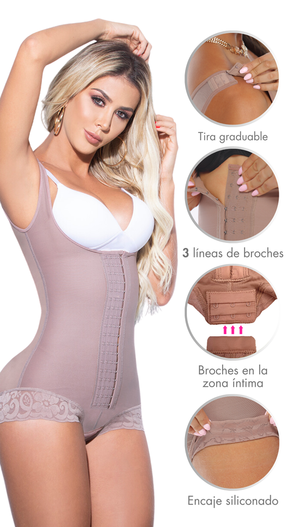 Faja Moldeadora Cachetera en Broches - REF 7063-5