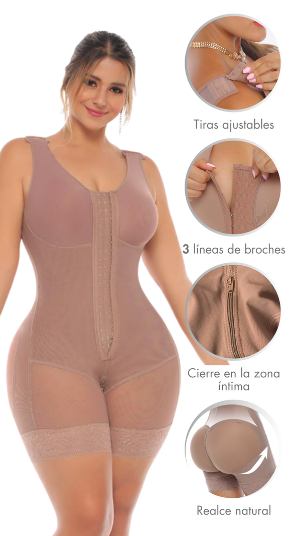 Faja Moldeadora con Busto en Broches Corta - REF 70507