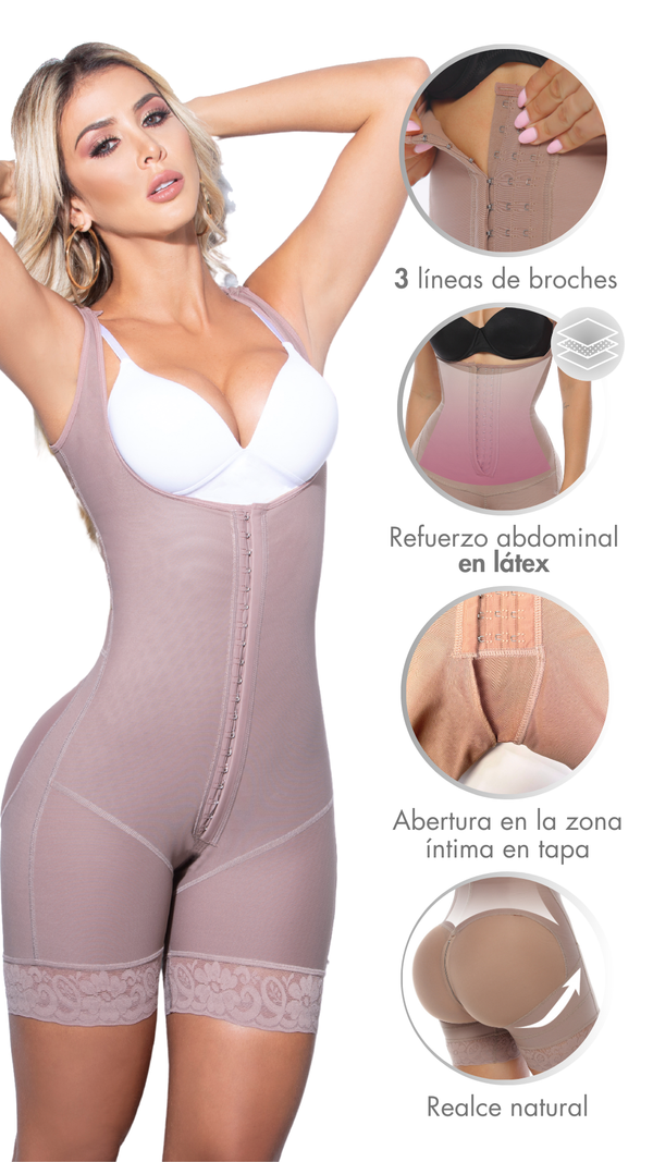 Faja Levantacola Ultra Moldeadora Con Látex Interno - REF 7063-2