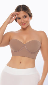faja tipo brasier sin tiras para vestidos de fiesta