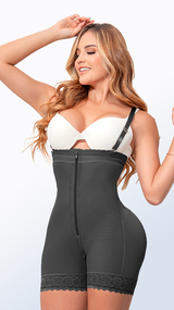 Faja reductora de cintura graduable tipo cachetero color negro Licsy Fit