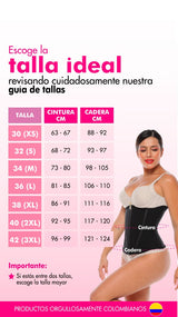 guia de tallas cinturilla 