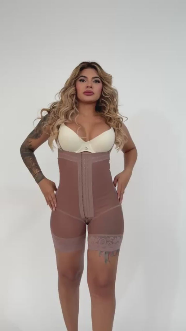Faja Ultra Invisible Moldeadora Strapless con Broches Media Pierna - REF NAL70012