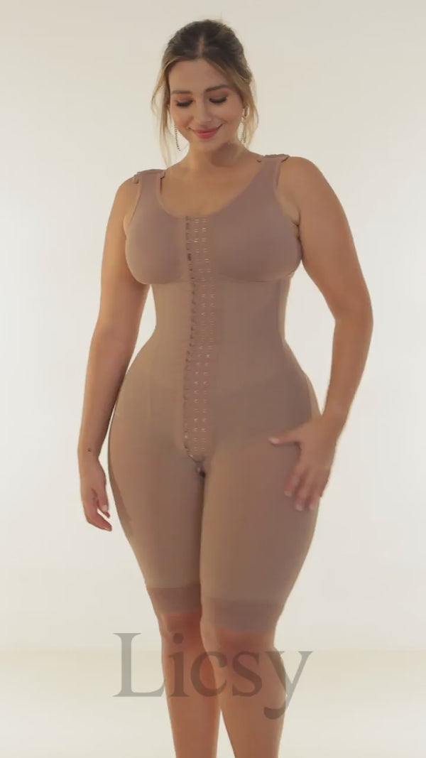 Faja Ultramoldeadora Larga con Busto en Broches - REF NAL70504